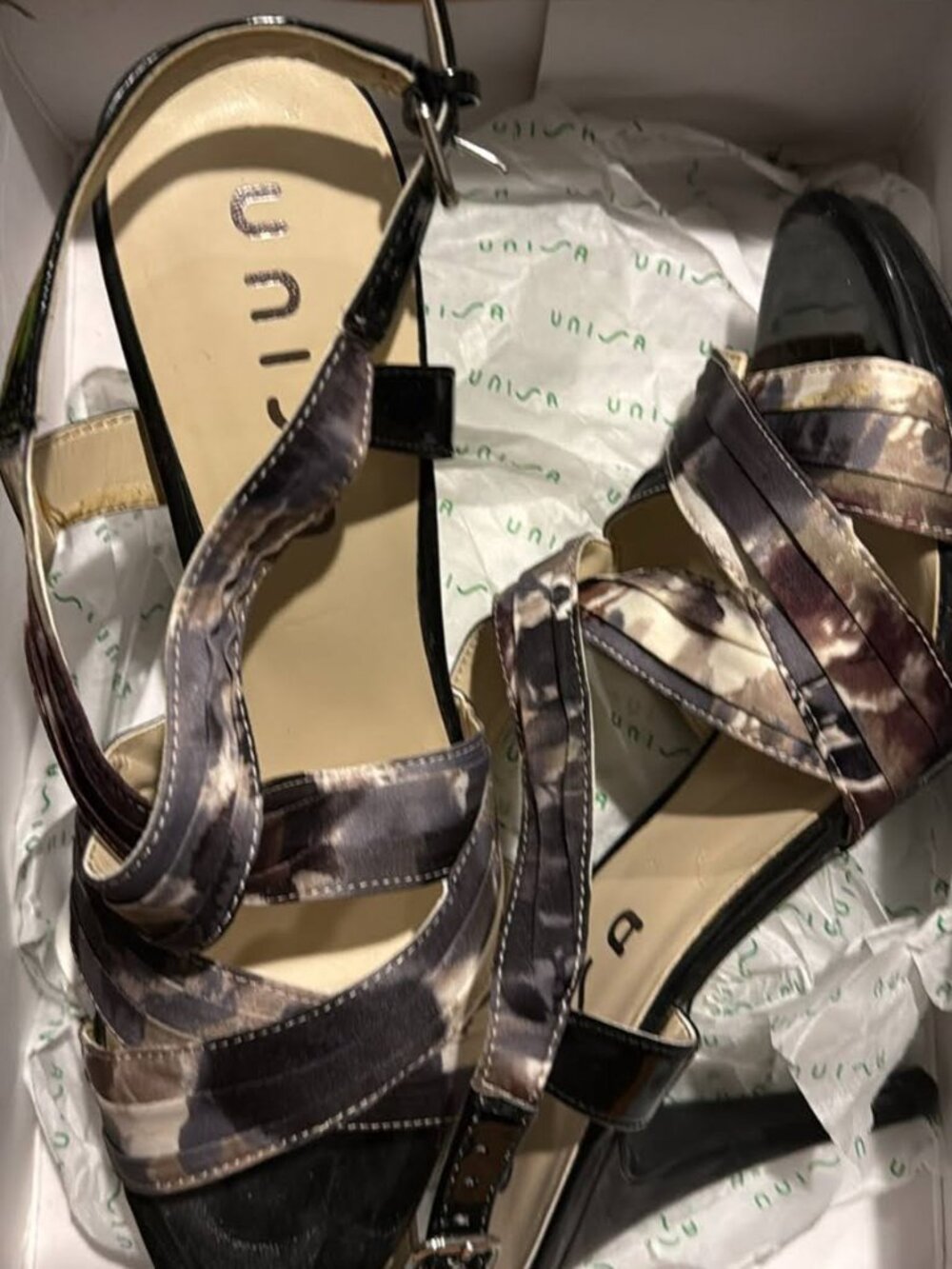 Multi Color Heel sandal